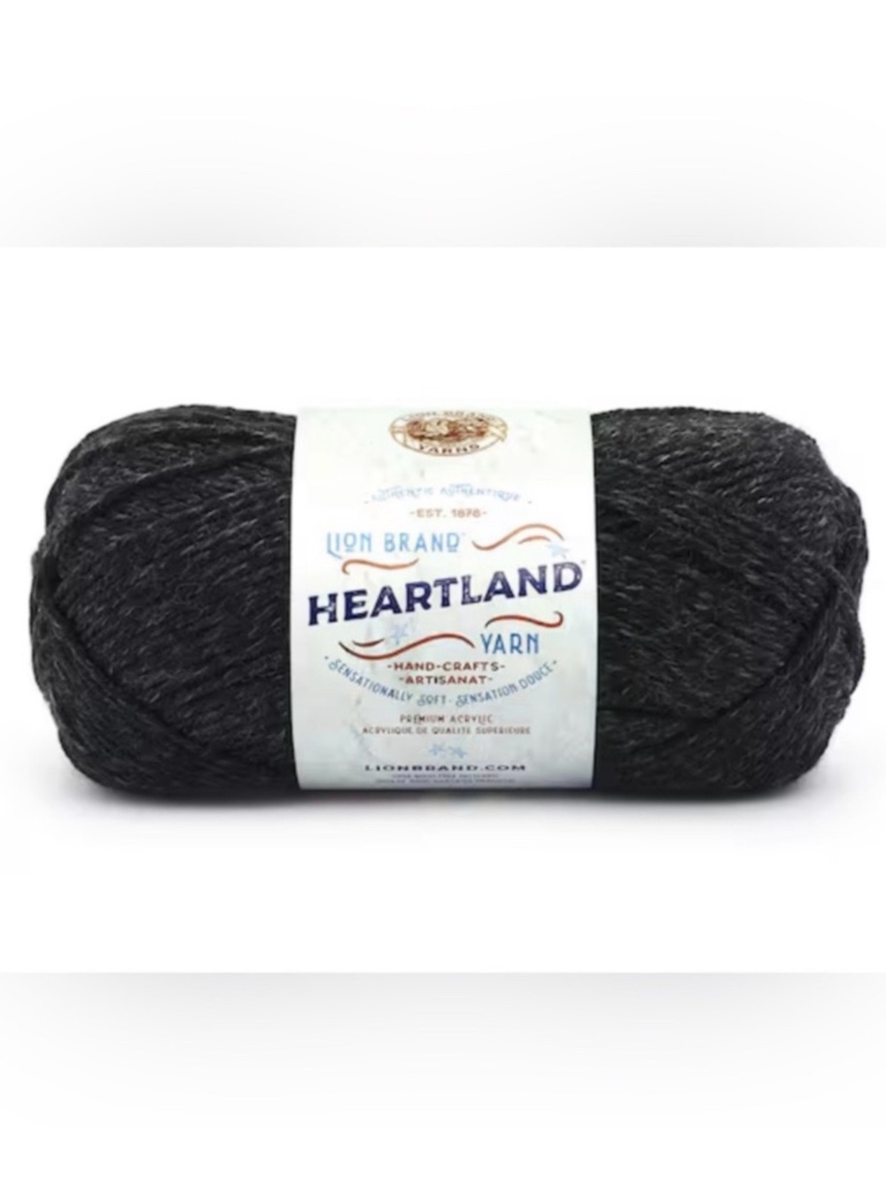 Lion Brand Heartland Acrylic Yarn - Black